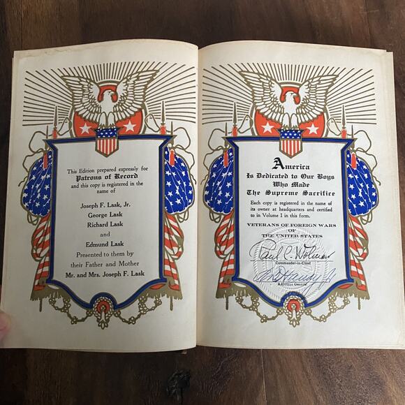 Vintage 1925 America Great Crises Our History Discovery 1000-1562 Volume 1 Book - Picture 4 of 6